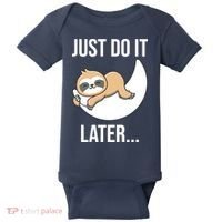 Just Do It Later Sloth Baby Bodysuit thumb 0