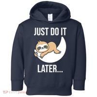 Just Do It Later Sloth Toddler Hoodie thumb 0