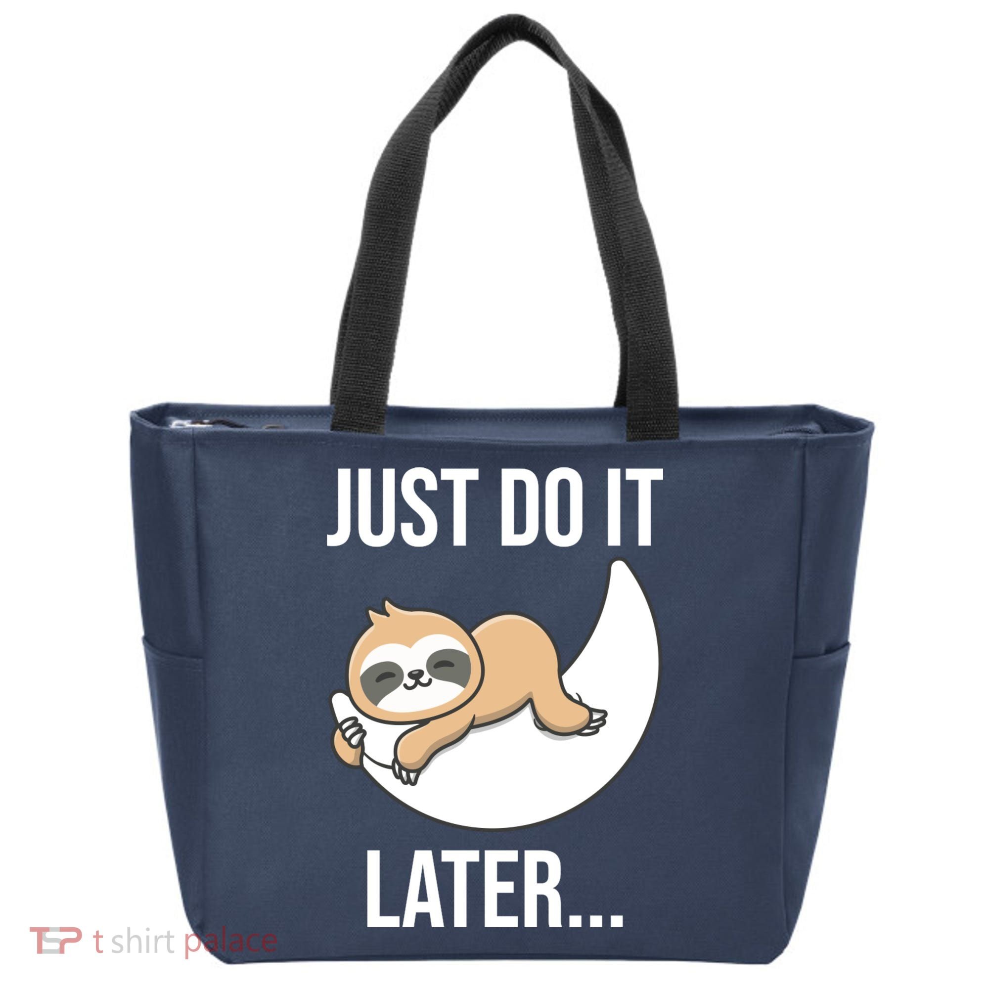 Just Do It Later Sloth Tote Bag