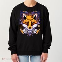 Japanese Digital Kitune Fox With Headphone Women's Sweatshirt thumb 0