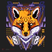 Japanese Digital Kitune Fox With Headphone Women's Sweatshirt thumb 2