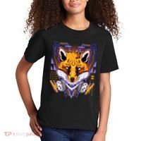 Japanese Digital Kitune Fox With Headphone Kids T-Shirt thumb 2