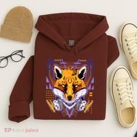 Japanese Digital Kitune Fox With Headphone Hoodie thumb 4