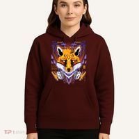 Japanese Digital Kitune Fox With Headphone Hoodie thumb 5