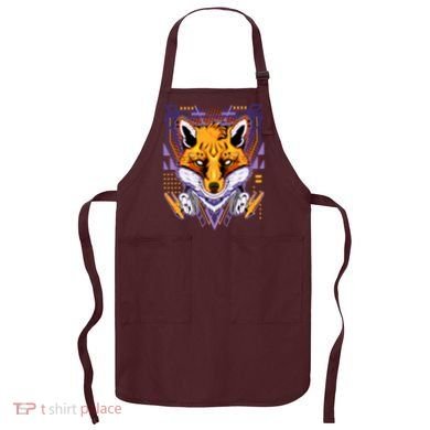 Japanese Digital Kitune Fox With Headphone Apron