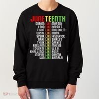 Juneteenth Dream Like Leaders Black Women's Sweatshirt thumb 0