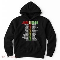 Juneteenth Dream Like Leaders Black Hoodie thumb 0