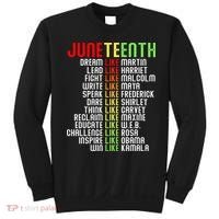 Juneteenth Dream Like Leaders Black Sweatshirt thumb 0