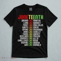 Juneteenth Dream Like Leaders Black T-Shirt thumb 5