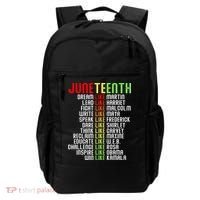Juneteenth Dream Like Leaders Black Backpack thumb 0