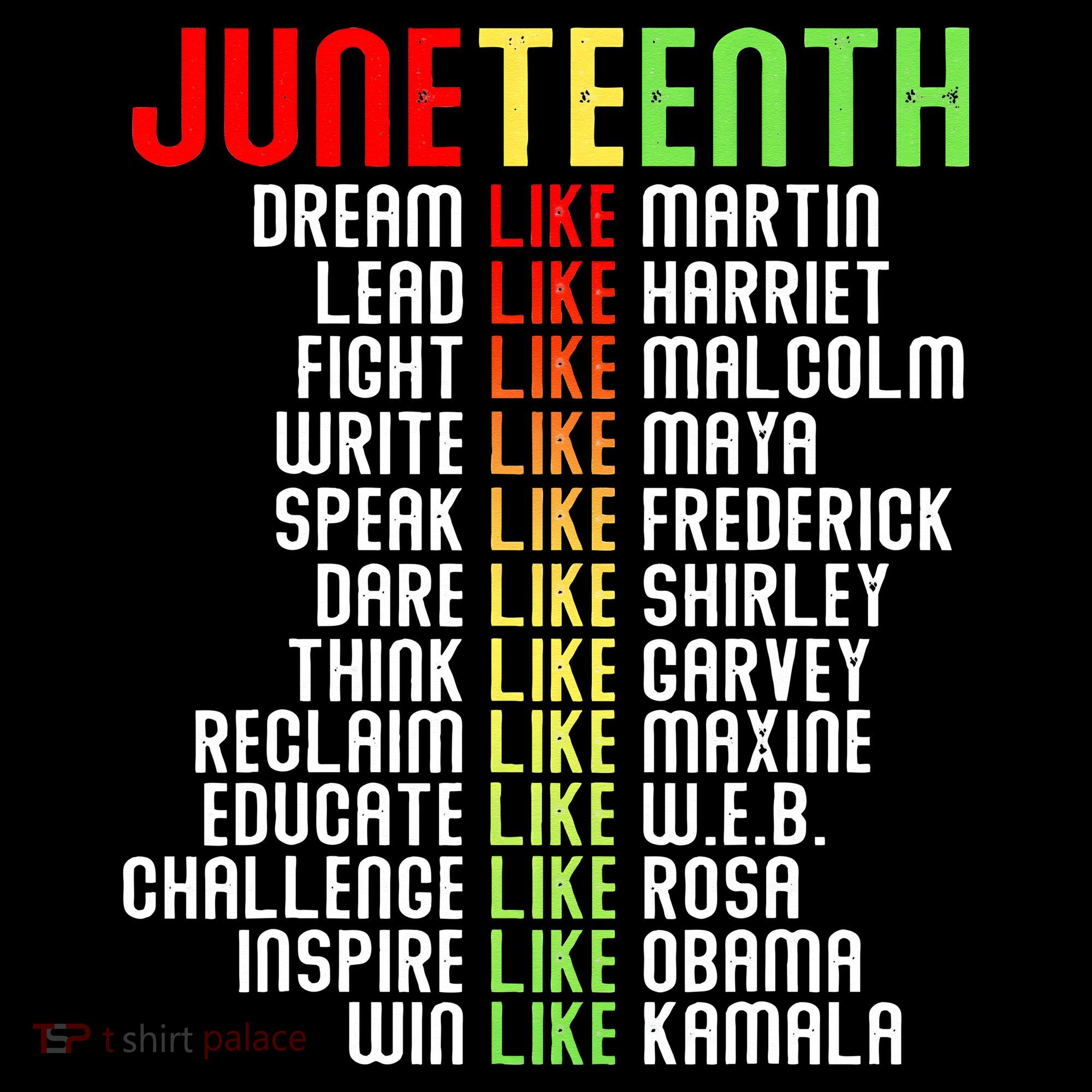 Juneteenth Dream Like Leaders Black Bucket Hat