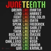 Juneteenth Dream Like Leaders Black Bucket Hat thumb 4
