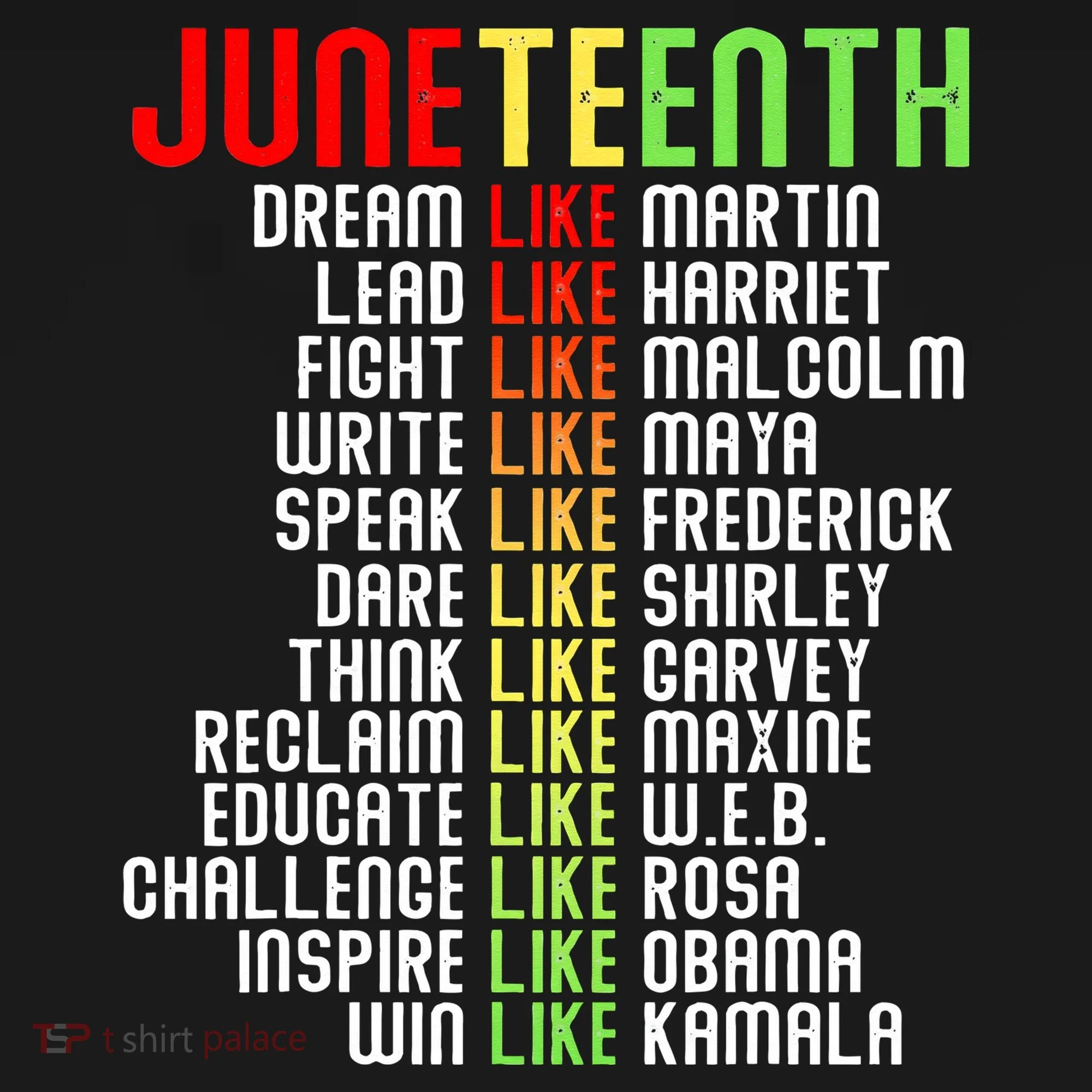Juneteenth Dream Like Leaders Black Bucket Hat