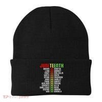 Juneteenth Dream Like Leaders Black Beanie thumb 0