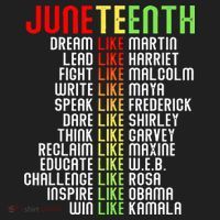 Juneteenth Dream Like Leaders Black Beanie thumb 2