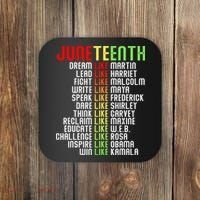 Juneteenth Dream Like Leaders Black Coaster thumb 0
