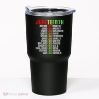 Juneteenth Dream Like Leaders Black Tumbler thumb 0
