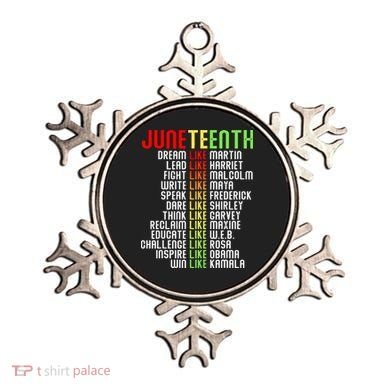 Juneteenth Dream Like Leaders Black Ornament