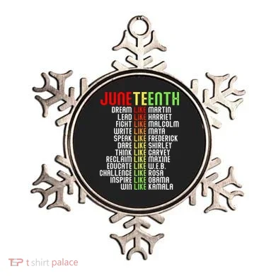 Juneteenth Dream Like Leaders Black Ornament