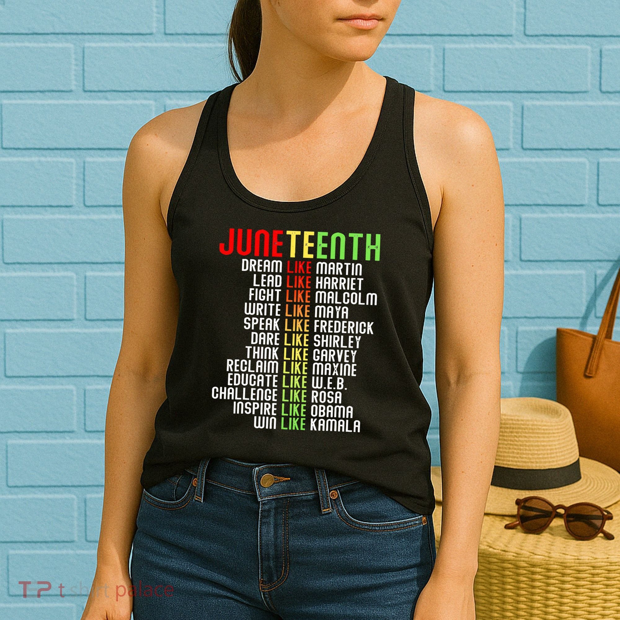 Juneteenth Dream Like Leaders Black Women's Tank Top