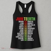 Juneteenth Dream Like Leaders Black Women's Tank Top thumb 3