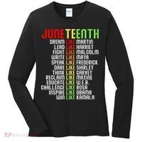 Juneteenth Dream Like Leaders Black Women's Long Sleeve Shirt thumb 0