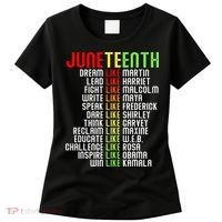 Juneteenth Dream Like Leaders Black Women's T-Shirt thumb 0