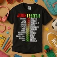 Juneteenth Dream Like Leaders Black Kids T-Shirt thumb 3