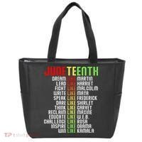Juneteenth Dream Like Leaders Black Tote Bag thumb 0