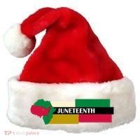 Juneteenth Day Map Santa Hat thumb 0