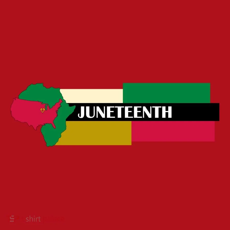 Juneteenth Day Map Christmas Stocking