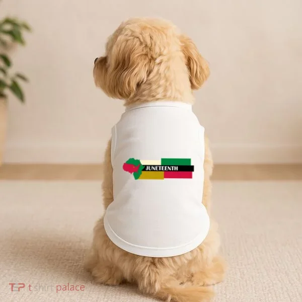 Juneteenth Day Map Doggie Tank