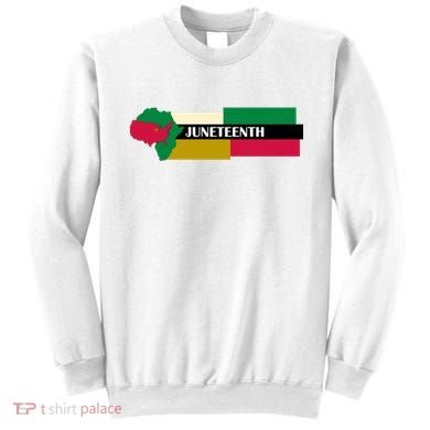 Juneteenth Day Map Sweatshirt