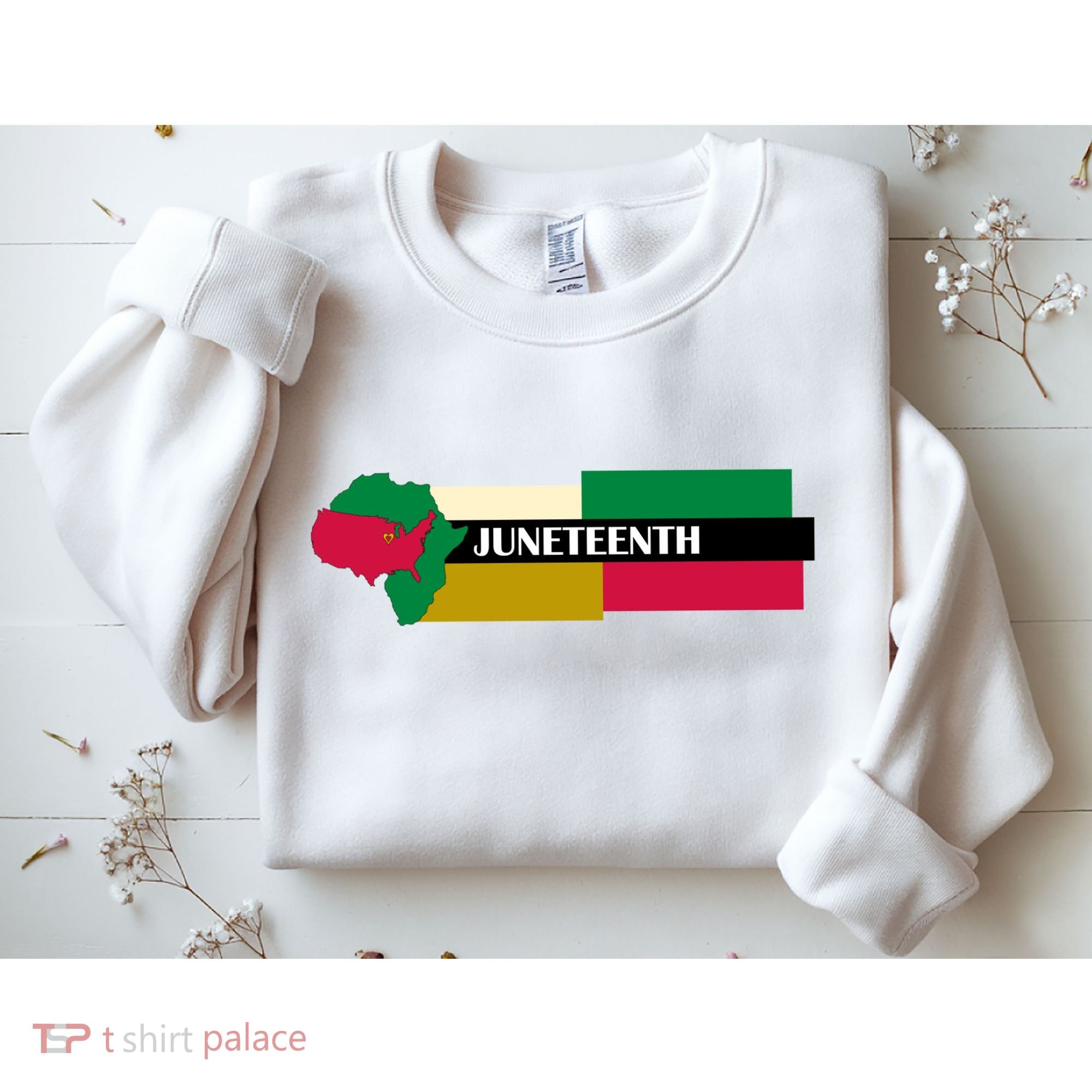 Juneteenth Day Map Sweatshirt