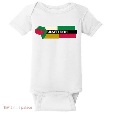 Juneteenth Day Map Baby Bodysuit