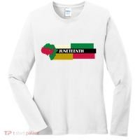 Juneteenth Day Map Women's Long Sleeve Shirt thumb 0