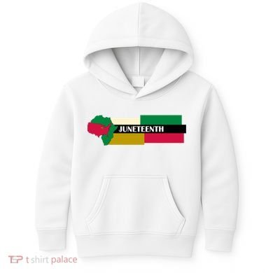 Juneteenth Day Map Kids Hoodie