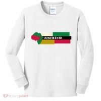 Juneteenth Day Map Kids Long Sleeve Shirt thumb 0
