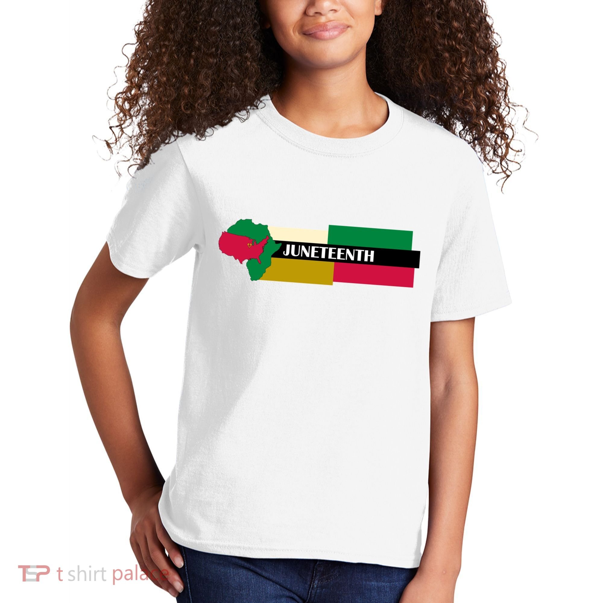 Juneteenth Day Map Kids T-Shirt