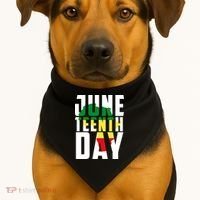Juneteenth Day Map USA-Made Doggie Bandana thumb 1