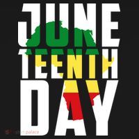 Juneteenth Day Map USA-Made Doggie Bandana thumb 2