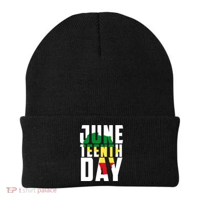 Juneteenth Day Map Beanie