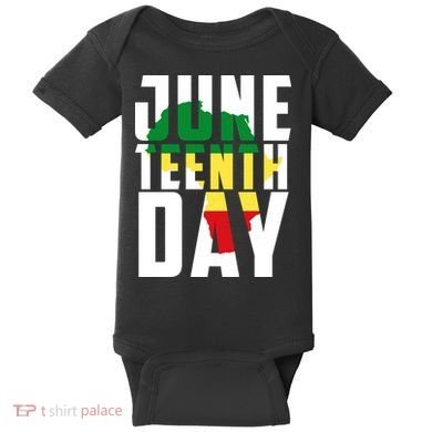 Juneteenth Day Map Baby Bodysuit