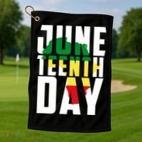 Juneteenth Day Map Golf Towel thumb 1