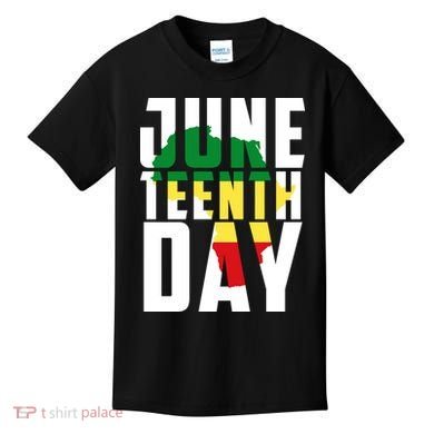 Juneteenth Day Map Kids T-Shirt