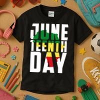 Juneteenth Day Map Kids T-Shirt thumb 3