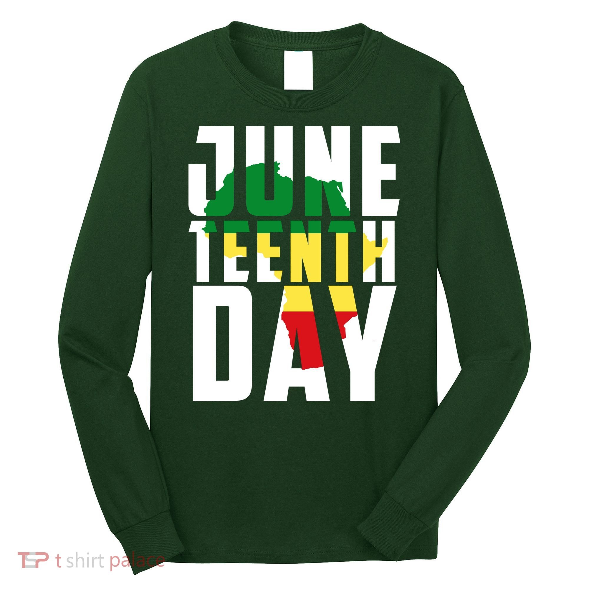 Juneteenth Day Map Long Sleeve Shirt