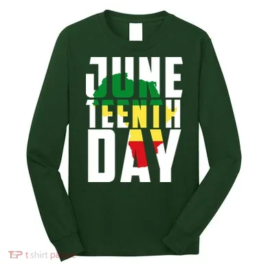 Juneteenth Day Map Long Sleeve Shirt