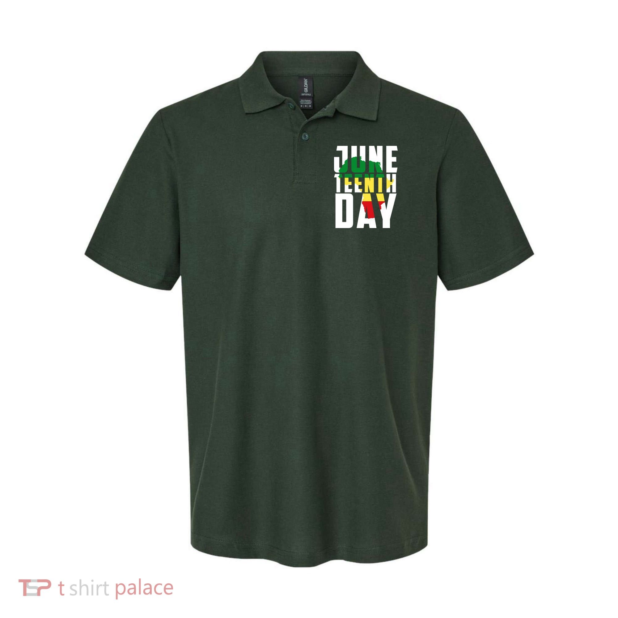 Juneteenth Day Map Polo
