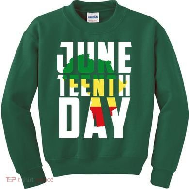 Juneteenth Day Map Kids Sweatshirt